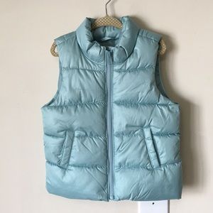 Old navy toddler girls puffer vest light blue 3 T